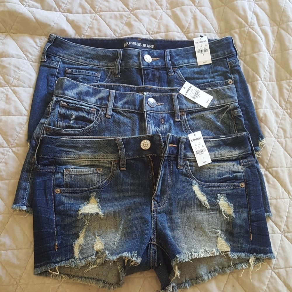 LOT of three pairs express shorts, s4 BNWT
